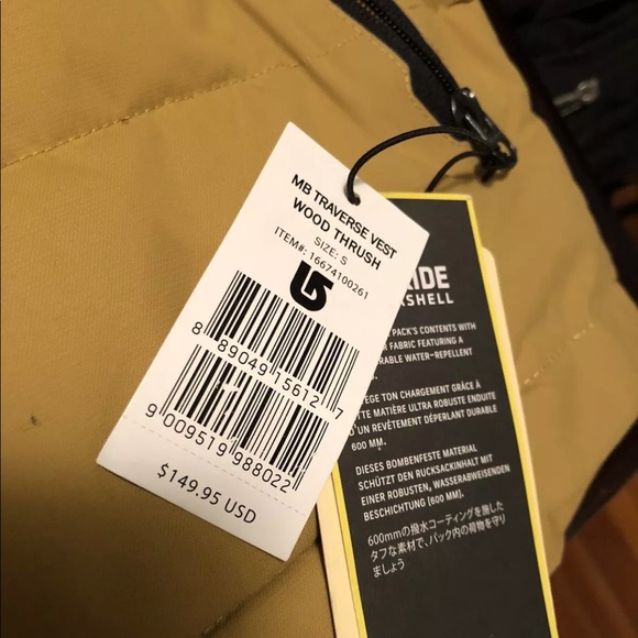 Burton MB Traverse Vest Color Wood Thrush Vest - Picture 7 of 8